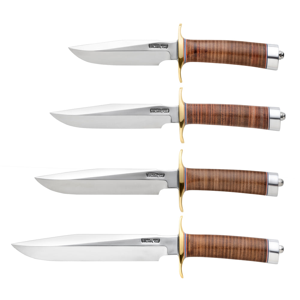 RandallMade Model 1 shown in all sizes available
