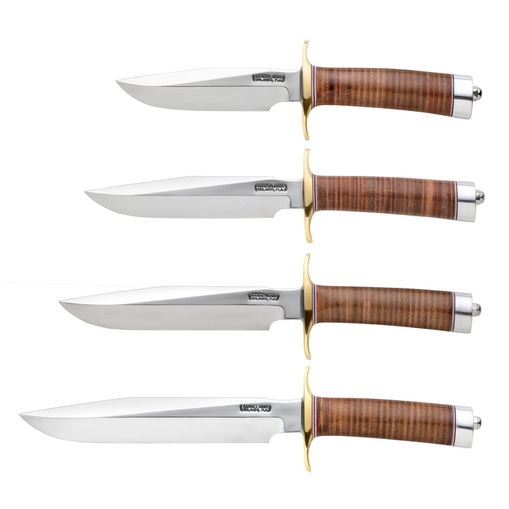 RandallMade Model 1 shown in all sizes available
